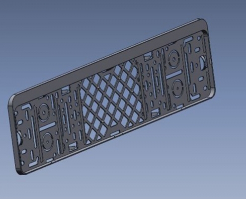 Kentekenplaat OostdamEngineering 3D