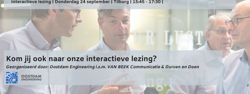 Interactieve lezingen Communicatie voor techneuten