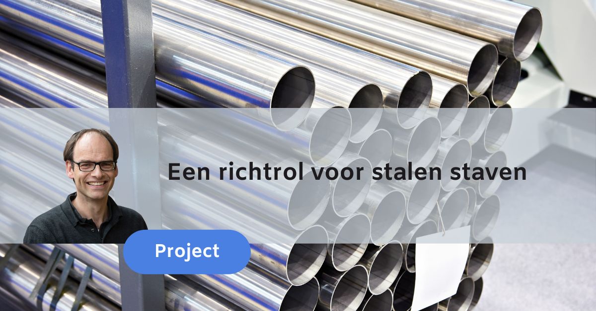 Een richtrol voor stalen staven